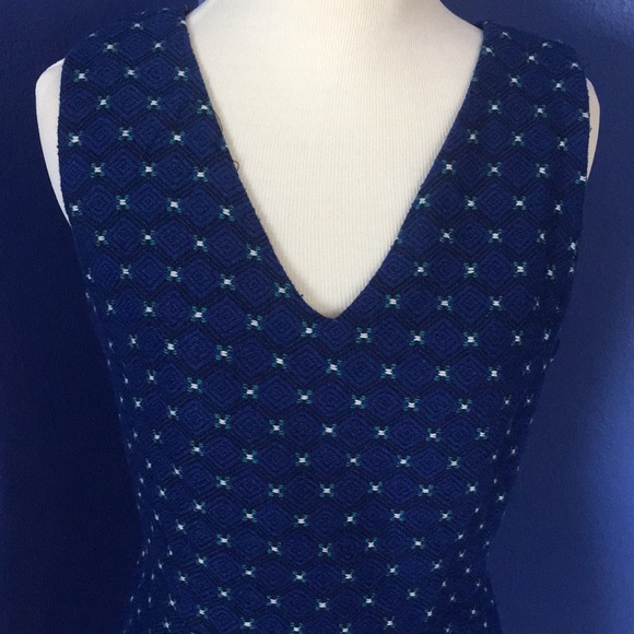 Vintage 60s inspired crochet tweed-like woven shift dress - mod retro secretary - Picture 5 of 13